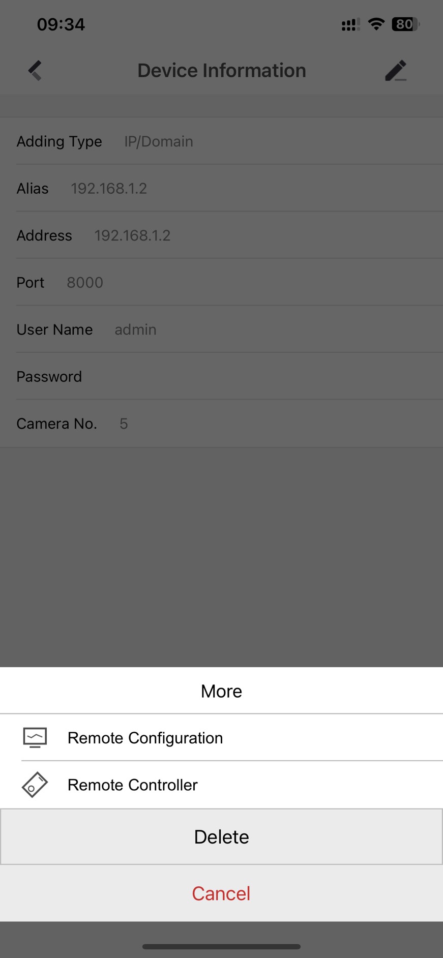 Chọn Remote Configuration