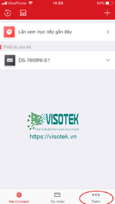 click vào mục “Thêm” hoặc “More” với phần mềm bằng tiếng anh