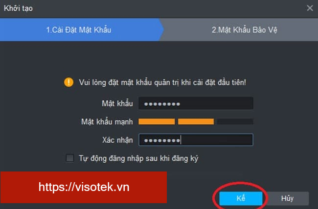 Trước khi sử dụng phần mềm bắt bạn phải tạo 1 tài khoản để đăng nhập