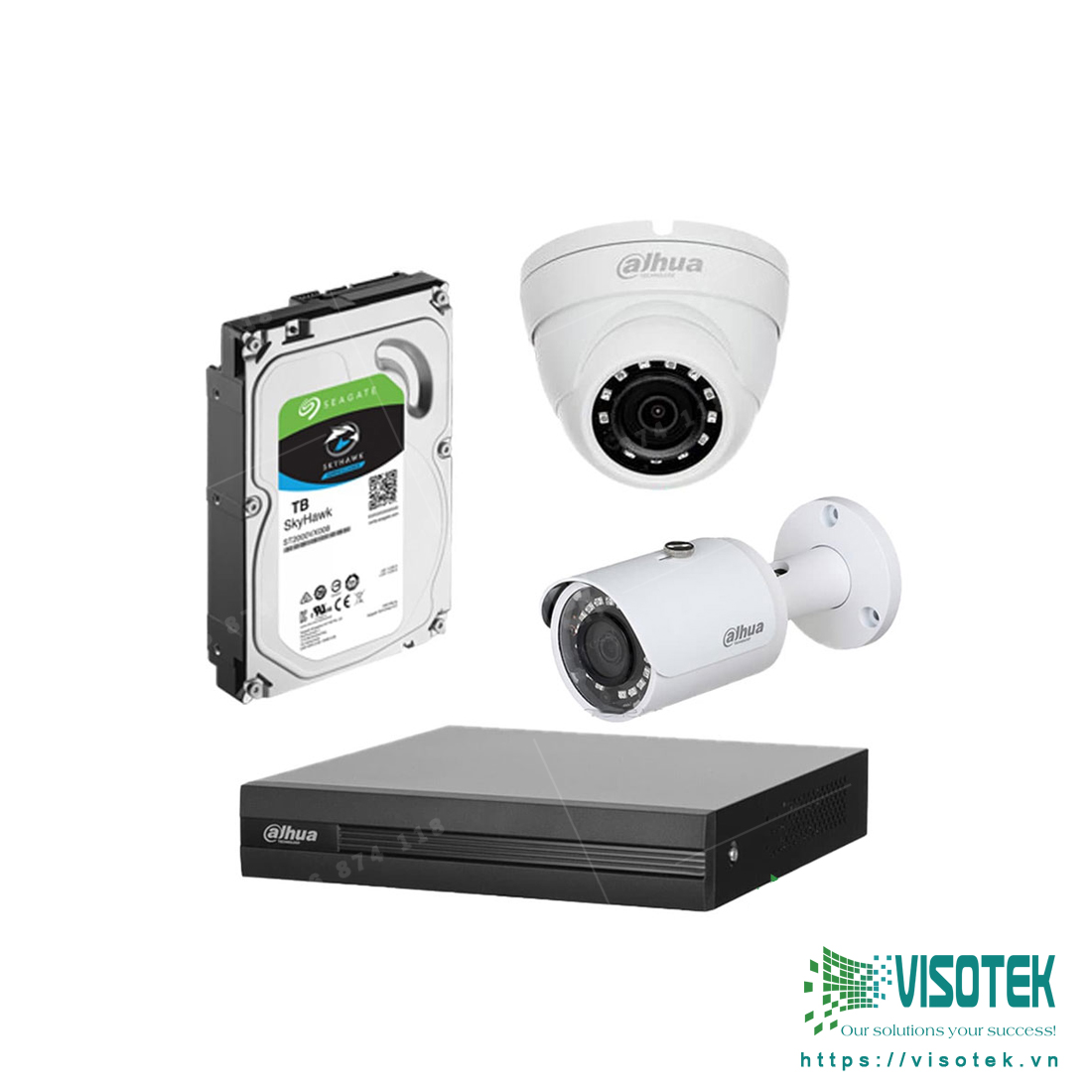 Trọn bộ 2 camera 1.0MP Dahua
