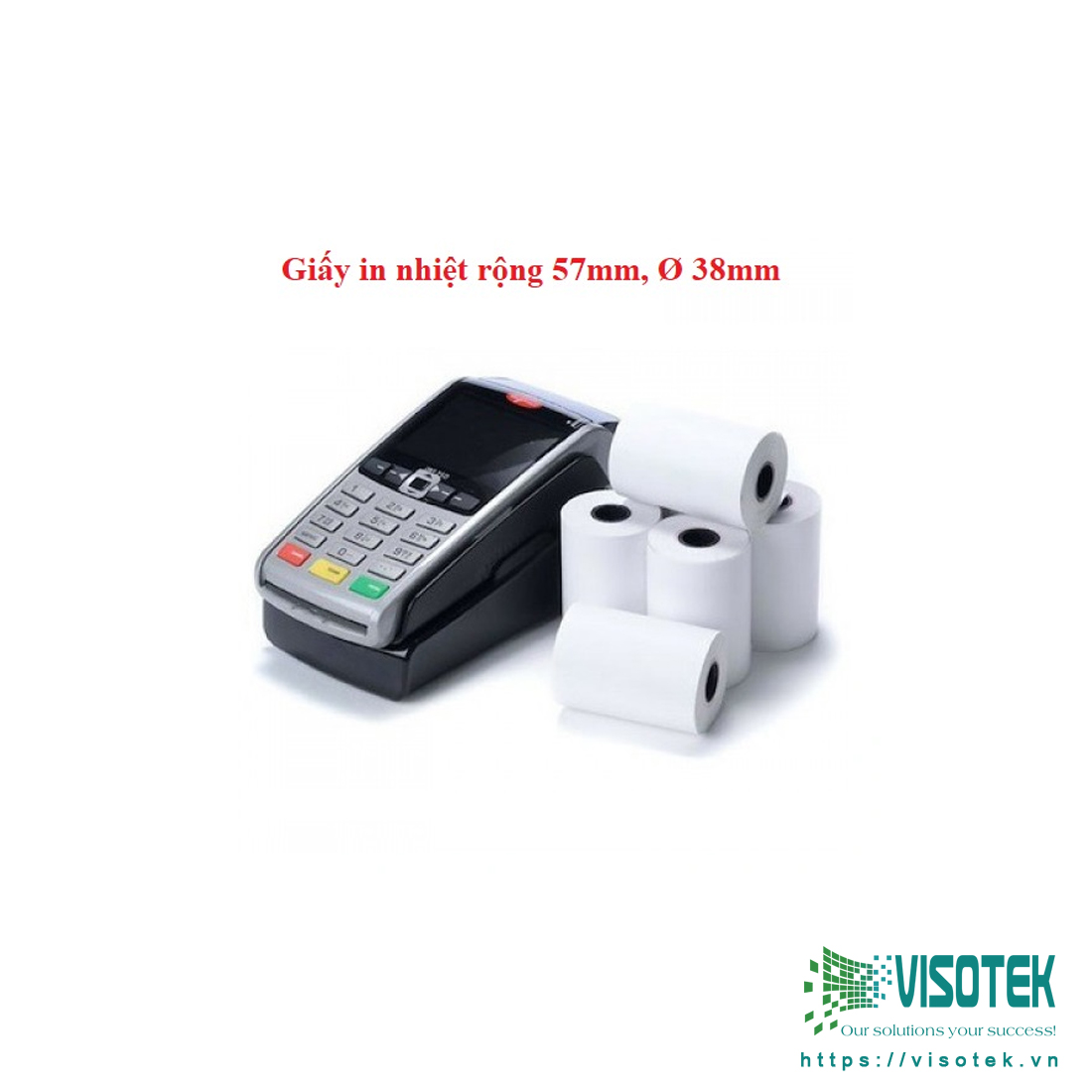 Giấy in nhiệt K57 đường kính Ø 38mm