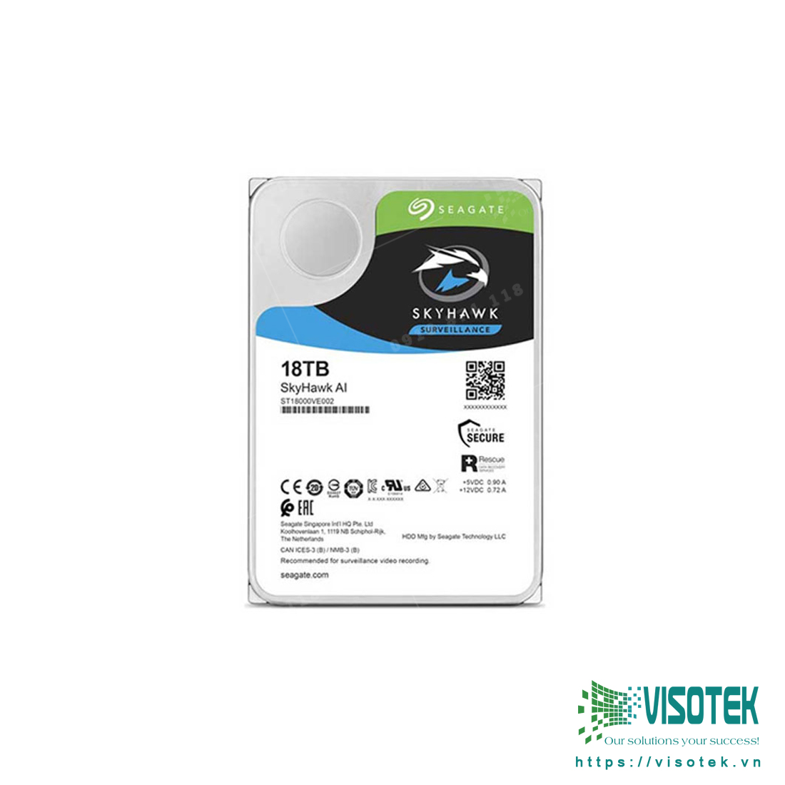Ổ cứng Camera Seagate Skyhawk AI 18TB ST18000VE002