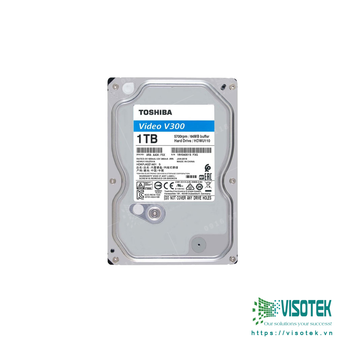 Ổ cứng Camera Toshiba 1TB HDWU110UZSVA