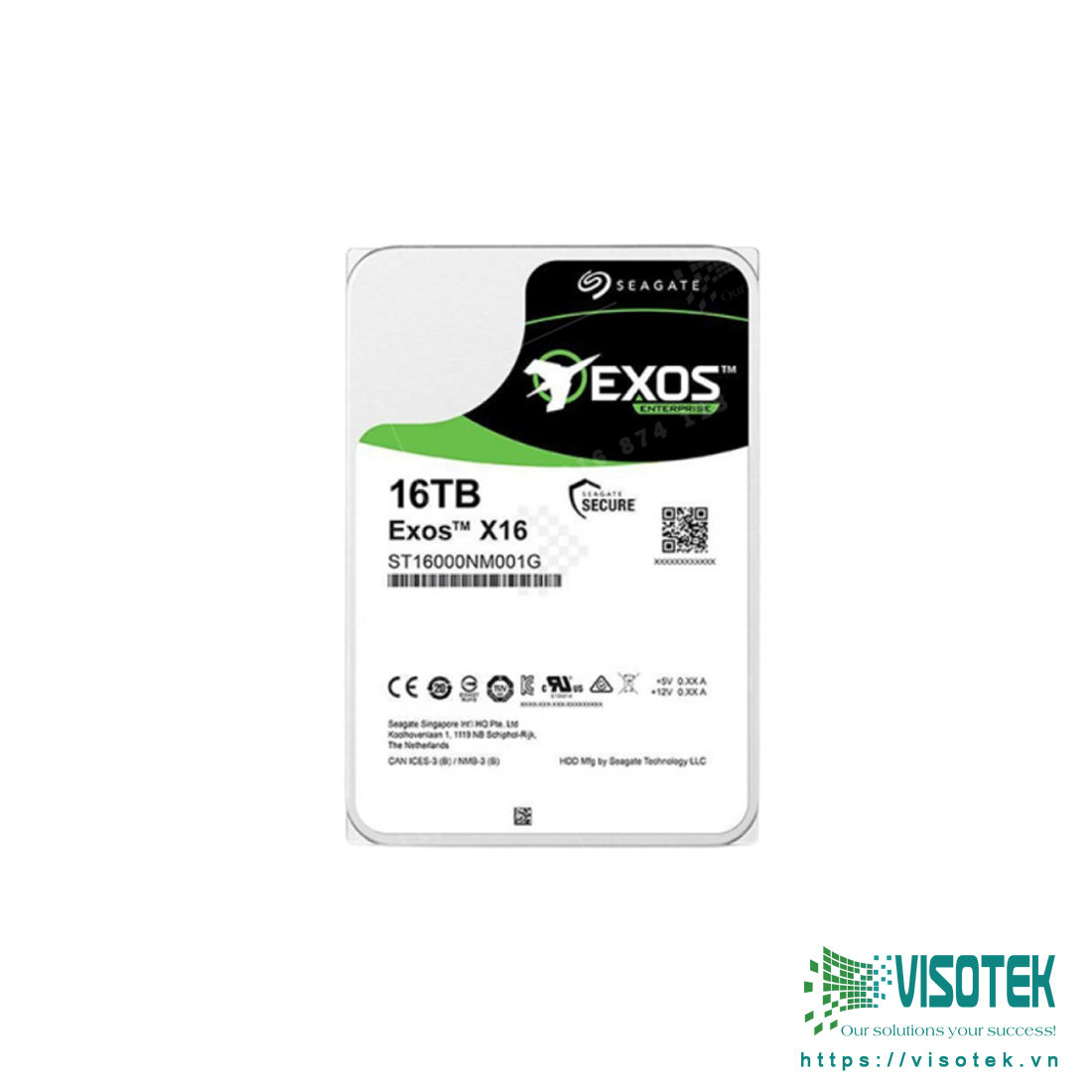 Ổ cứng Seagate Exos 16TB SATA 3.5” 7.2K 6Gb/s 256MB Cache – ST16000NM001G