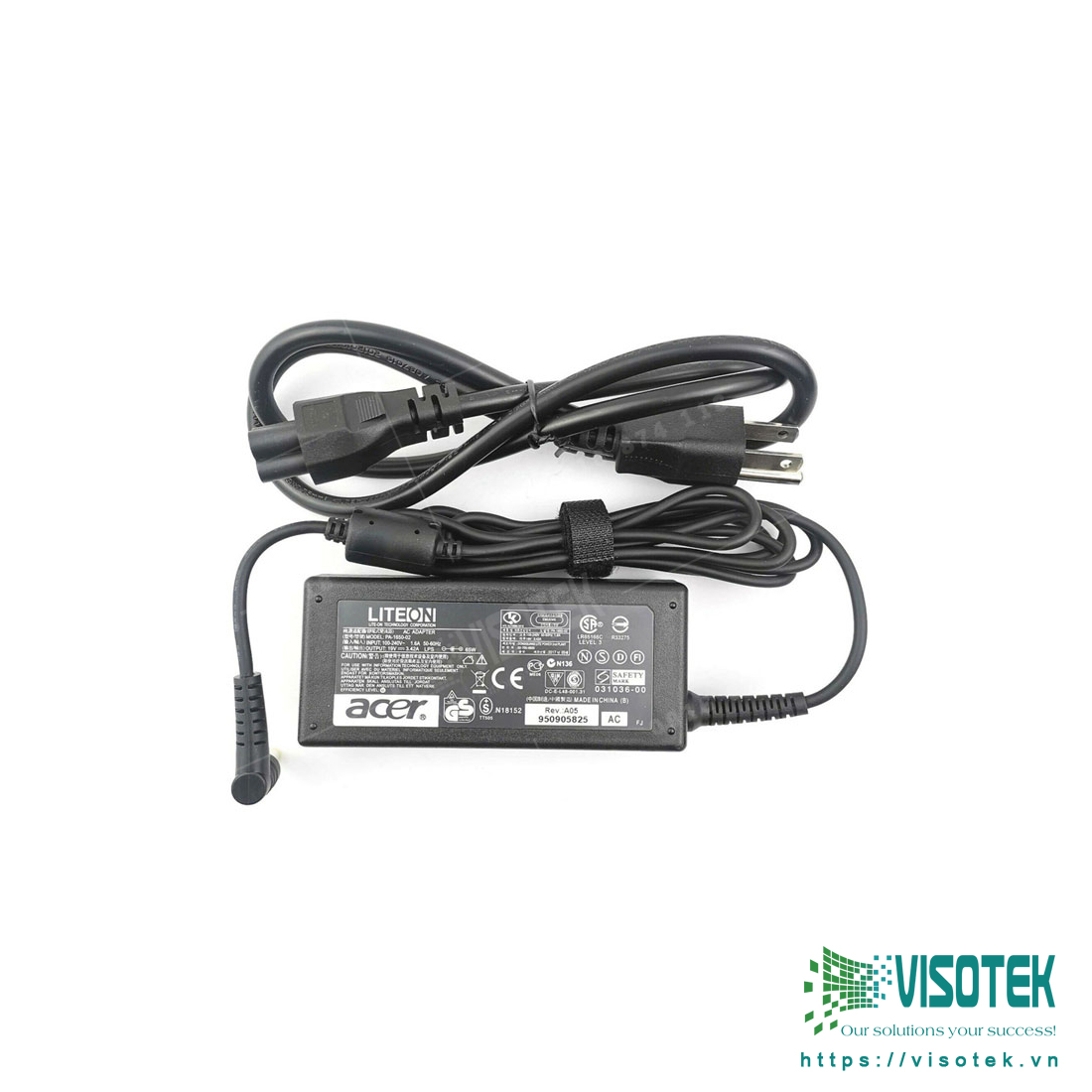 Sạc laptop Acer 19V - 3.42A 65W chân thường, hình chữ nhật