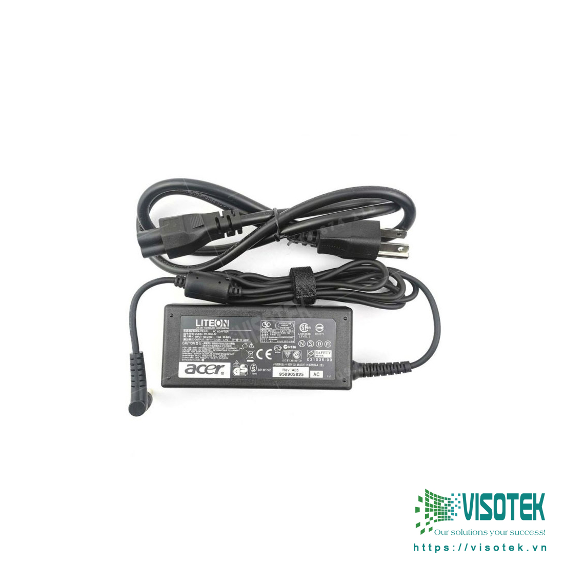 Sạc laptop Acer 19V 3.42A 65W chữ nhật chân to